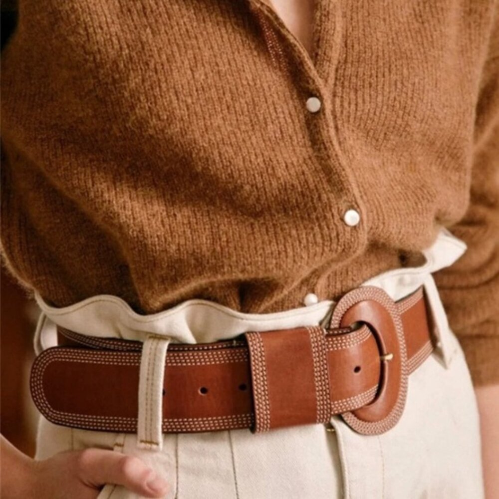 Sezane brown belt sz 80(medium)